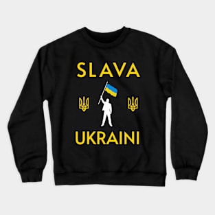 SLAVA UKRAINI GLORY TO UKRAINE СЛАВА УКРАЇНІ SUPPORT UKRAINE PROTEST PUTIN Crewneck Sweatshirt